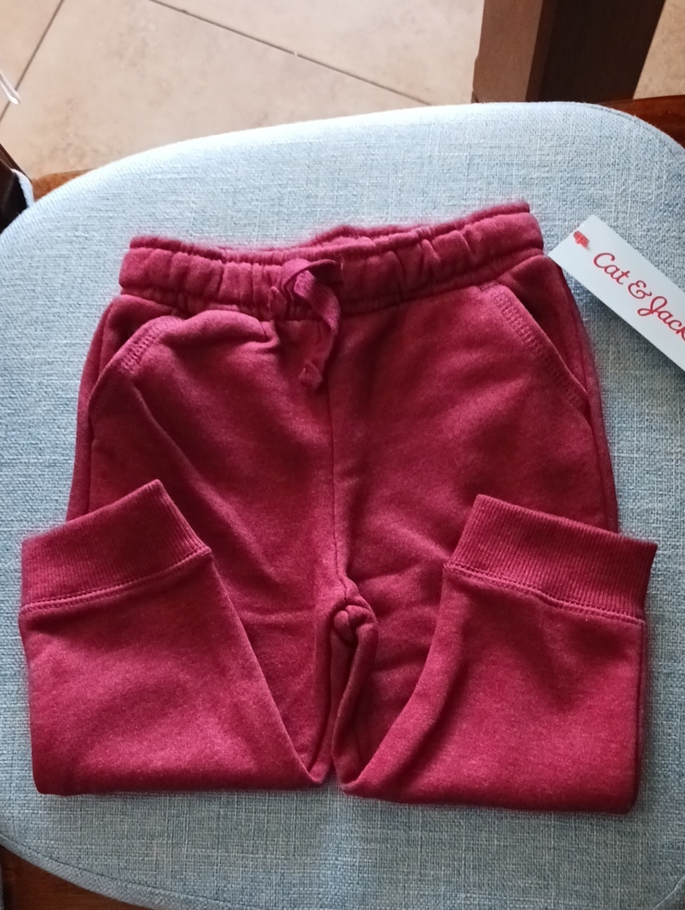 NEW! Cat & Jack Maroon Kids Fleece Joggers